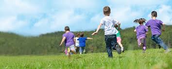 children running